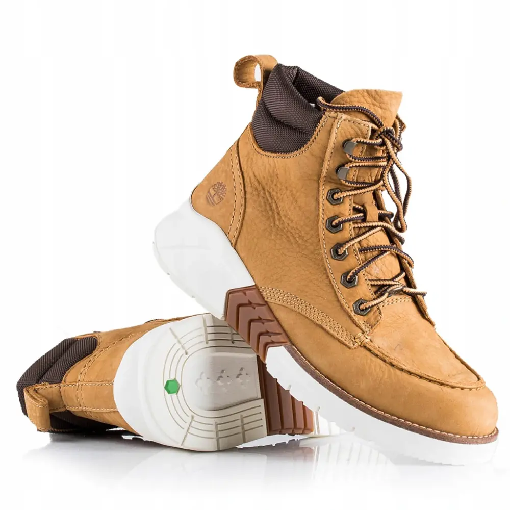 Giày Timberland Booties Leather Yellow A27WC - Ảnh 3