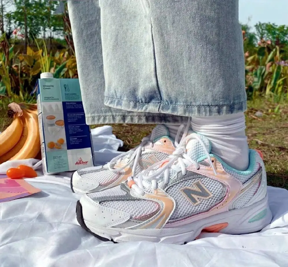 Giày New Balance Munsell White Ginger Pink MR530ESD - Ảnh 4