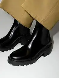 Giày Tod’s Black Ankle Boots in Leather XXW08D0EA10AKTB999 - Ảnh 3