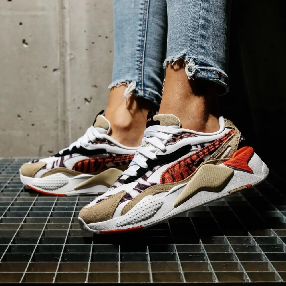 Giày Puma Wmns RS-X3 'Wildcats - Phale Khaki White' 373953-01 - Ảnh 8