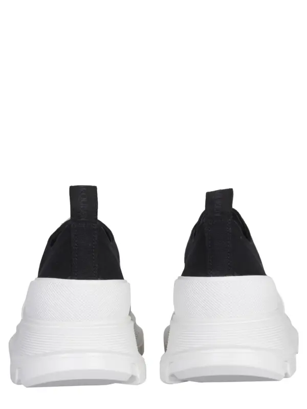 Giày Alexander McQueen Tread Slick Lace Up 'Black White' 604257-W4MV2-1070 - Ảnh 6