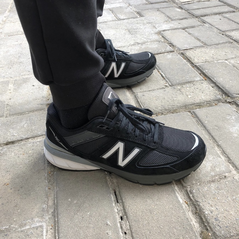 Giày New Balance 990v5 Made In USA 'Black' M990BK5 - Ảnh 2