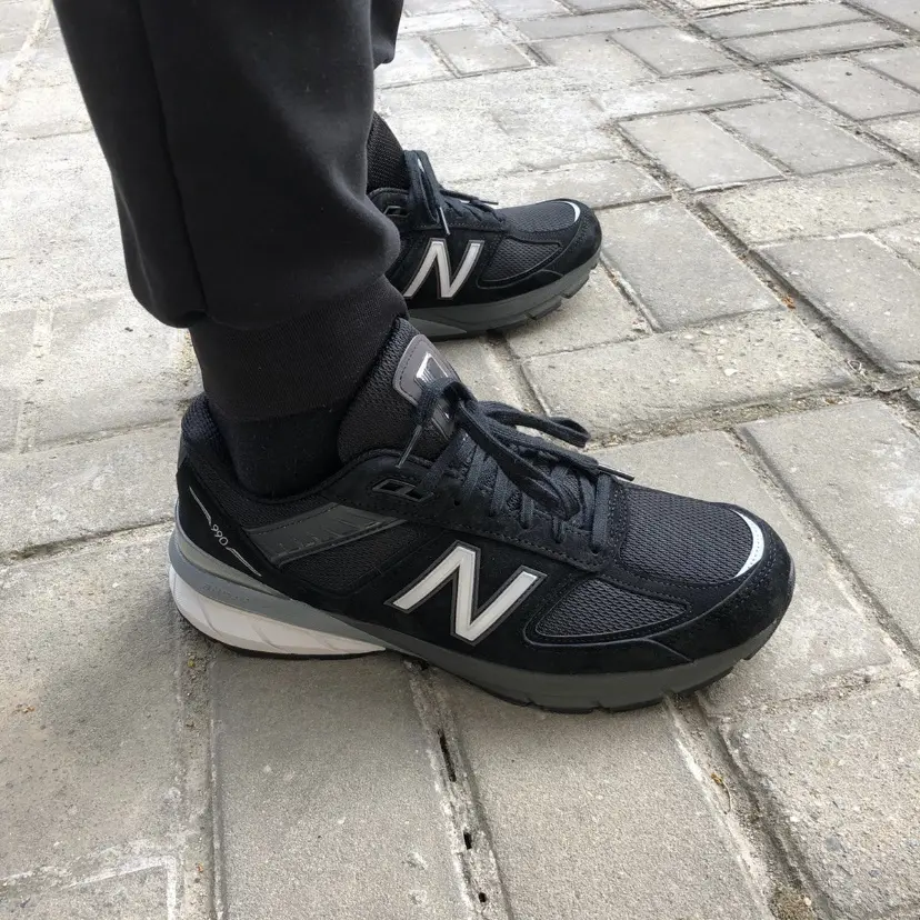 Alternative view of Giày New Balance 990v5 Made In USA 'Black' M990BK5