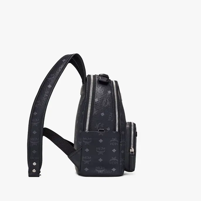 Balo MCM Stark Backpack Visetos 'Black' MMKAAVE08BK001 - Ảnh 4