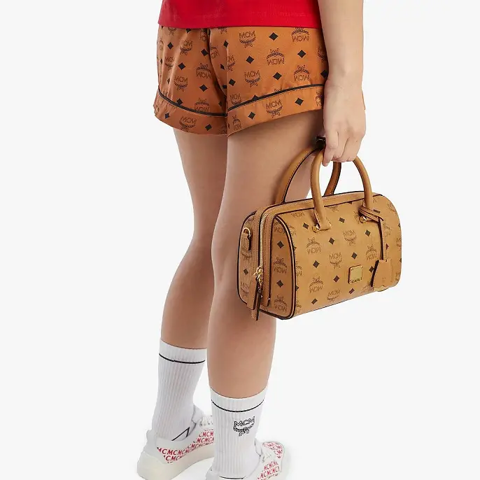 Túi MCM Essential Boston Bag in Visetos 'Original' MWBBASE01CO001 - Ảnh 5