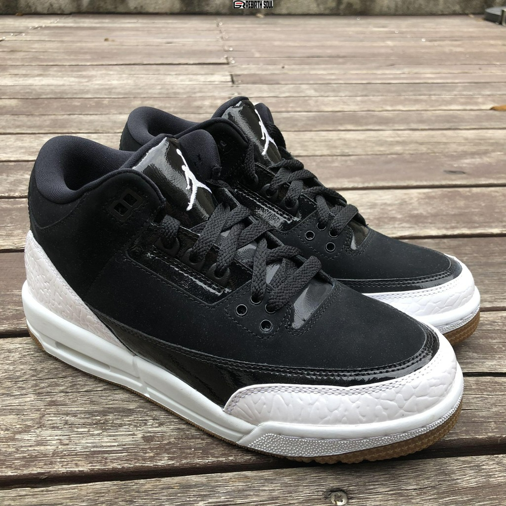 Giày Nike Air Jordan 3 Retro GS 'Black White' 441140-022 - Ảnh 3