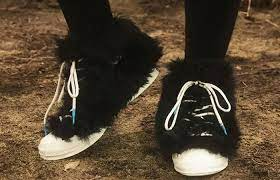 Giày Converse AMBUSH x Chuck 70 High 'Fuzzy Black Egret' 170586C - Ảnh 3