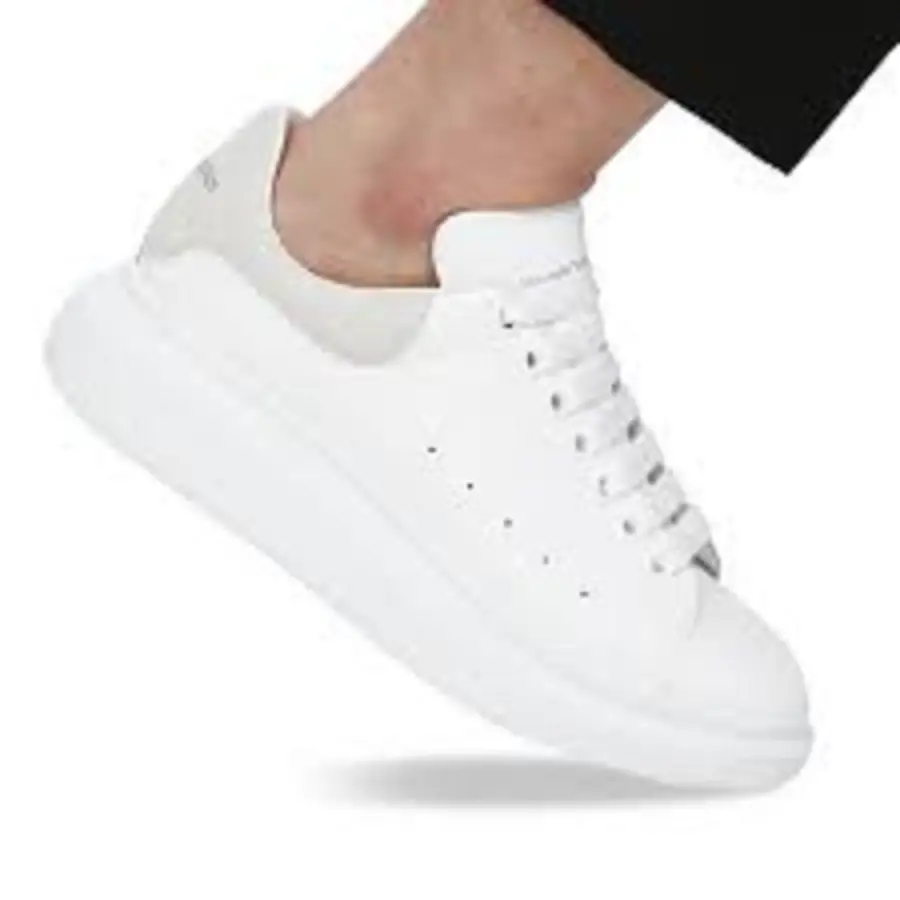 Giày Alexander McQueen Oversized Sneaker 'White Grey' 553680 WHGP7 9000 - Ảnh 5