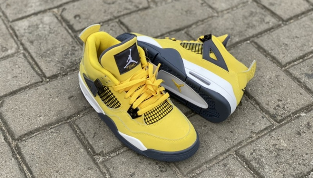 Giày Nike Air Jordan 4 Retro GS 'Lightning' 2021 408452-700 - Ảnh 3