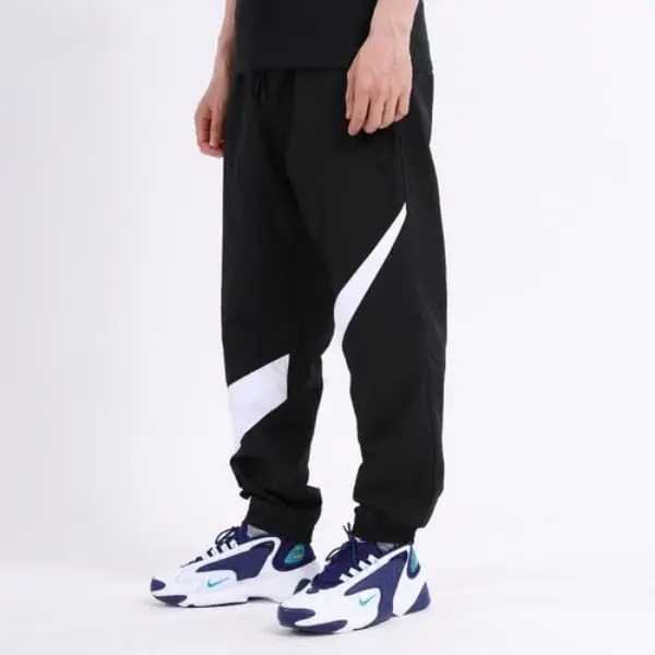 Alternative view of Quần Nike NSW Sportswear Big Swoosh Woven Pants 'Black White' AR9895-010