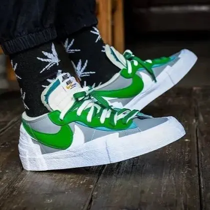 Giày Nike Sacai x Blazer Low 'Classic Green' DD1877-001 - Ảnh 3