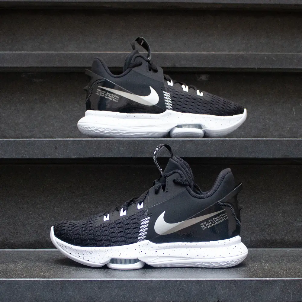 Giày Nike LeBron Witness 5 'Black Metallic Silver' CQ9380-001 - Ảnh 4