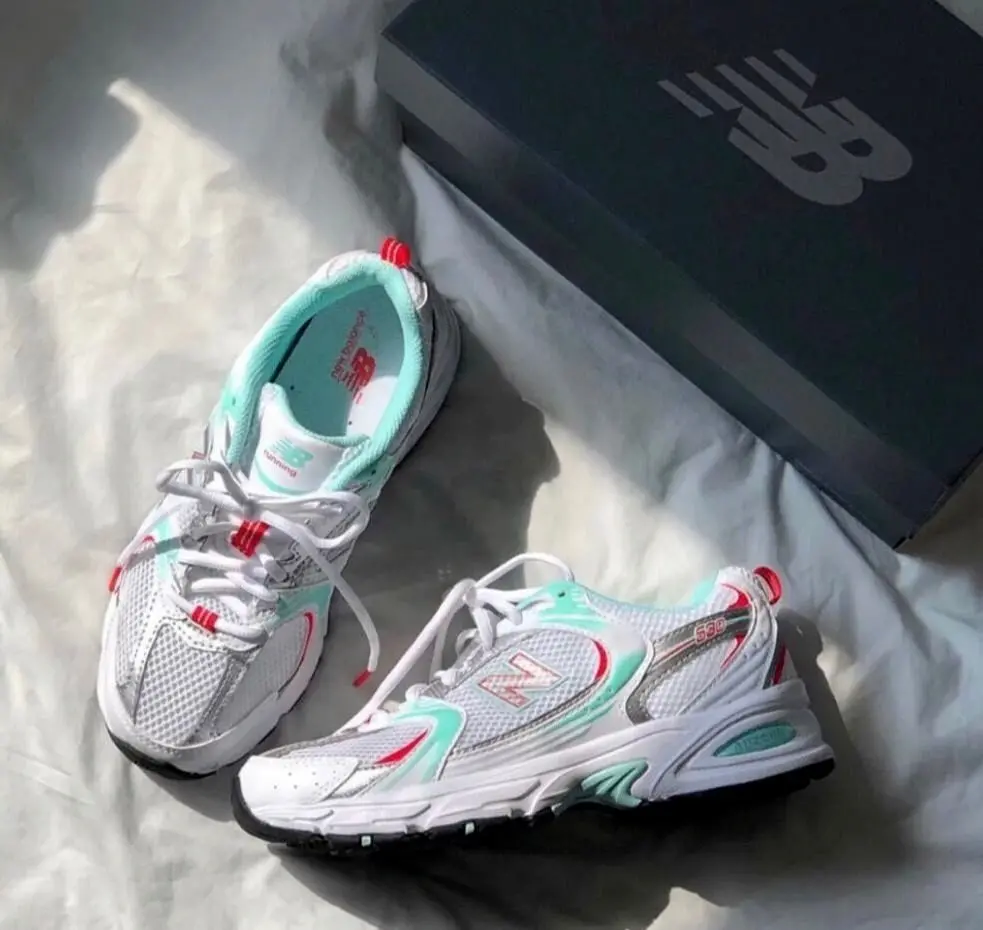 Giày New Balance 530 White Turquoise MR530CC1 - Ảnh 3