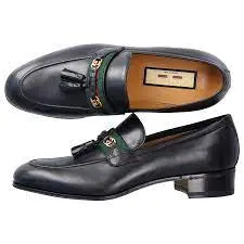 Giày Gucci Men's loafer with Web and Interlocking G 624720-1W610-1066 - Ảnh 5