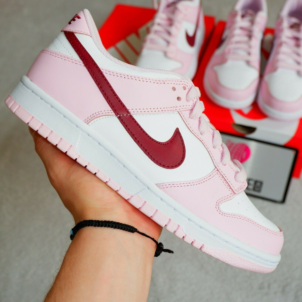 Giày Nike Dunk Low GS 'Pink Foam' CW1590-601 - Ảnh 4