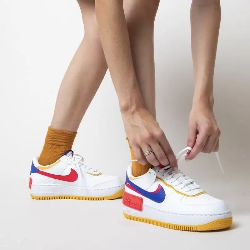 Giày Nike Wmns Air Force 1 Shadow 'White Crimson Blue' CI0919-105 - Ảnh 3