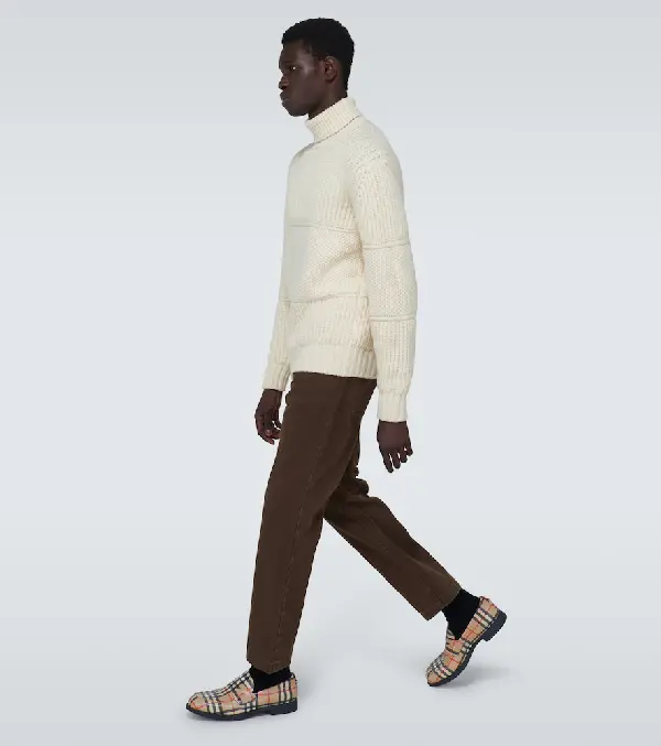 Alternative view of Giày BURBERRY The 1983 Check Link Loafer Vintage Forest Green with Chain 4078539