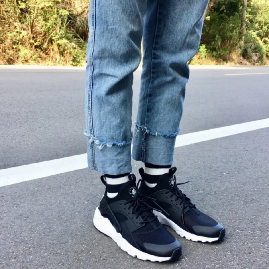 Giày Nike Air Huarache Run Ultra ‘Black White’ 819685-016 - Ảnh 5
