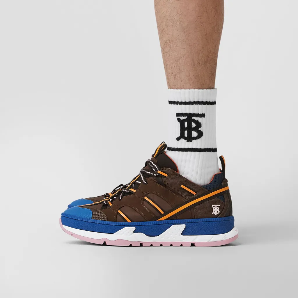 Giày Burberry Nylon Mesh Union 'Coffee Blue' 80156801 - Ảnh 2