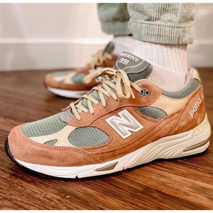 Giày New Balance Patta x 991 ‘Dusty Pink’ M991PAT - Ảnh 3