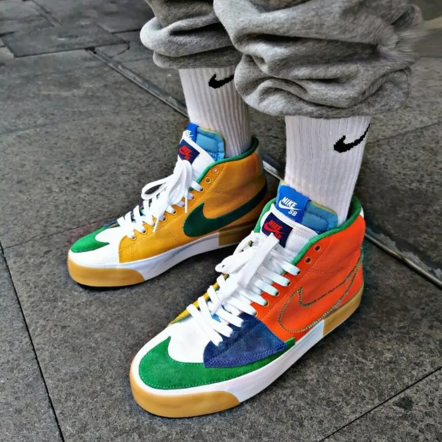 Giày Nike Zoom Blazer Mid Edge SB 'Multi-Color' DA2189-800 - Ảnh 4
