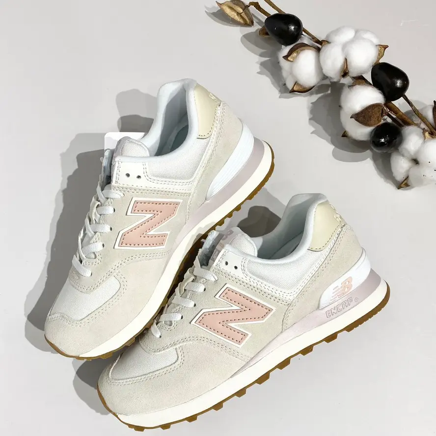 Giày New Balance Wmns 574 Sea Salt Rose WL574NR2 - Ảnh 8