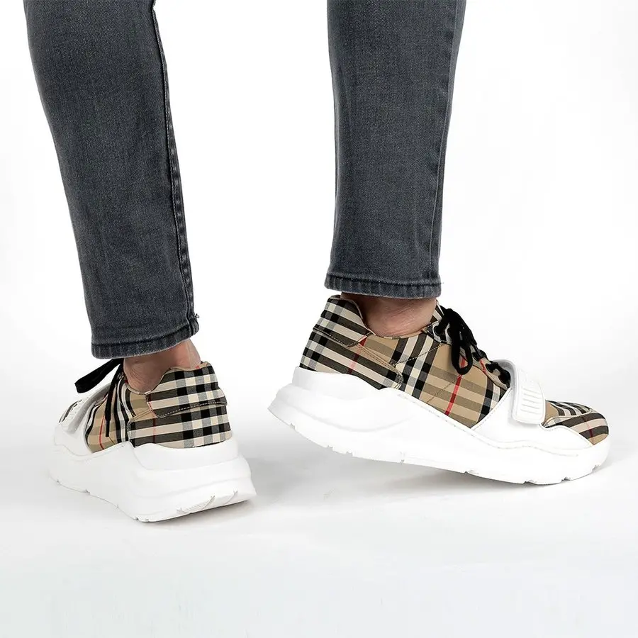 Giày Burberry Wmns Vintage Check Cotton Beige 80202811 - Ảnh 4