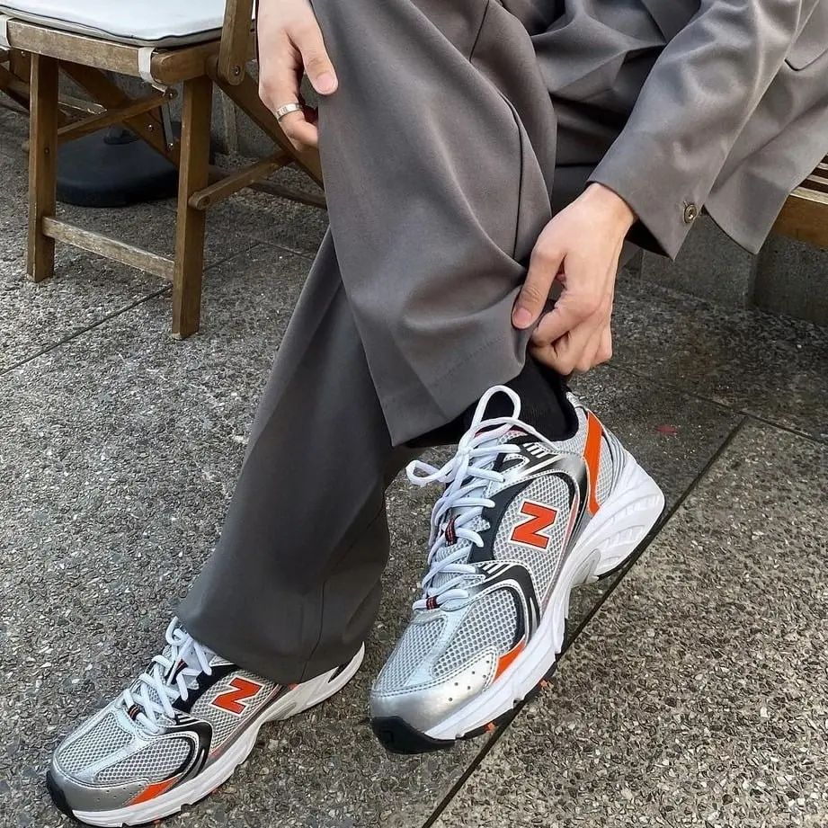 Giày New Balance 530 Retro Silver Orange Running MR530AP - Ảnh 5
