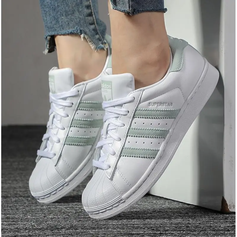 Giày Adidas Wmns Superstar 'White Vapour Green' EE7401 - Ảnh 3