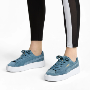 Alternative view of Giày Puma Suede Platform 'Blue' 362223-13