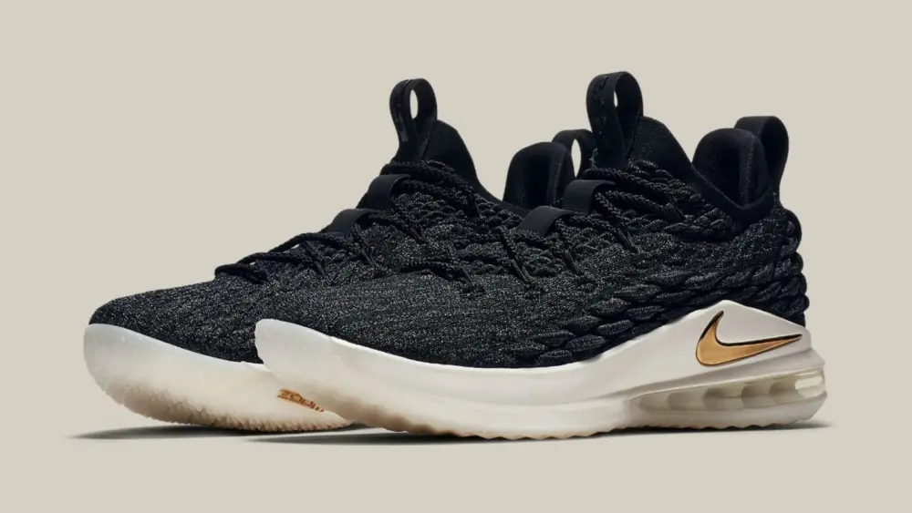 Giày Nike LeBron 15 Low 'Metallic Gold' AO1756-001 - Ảnh 4
