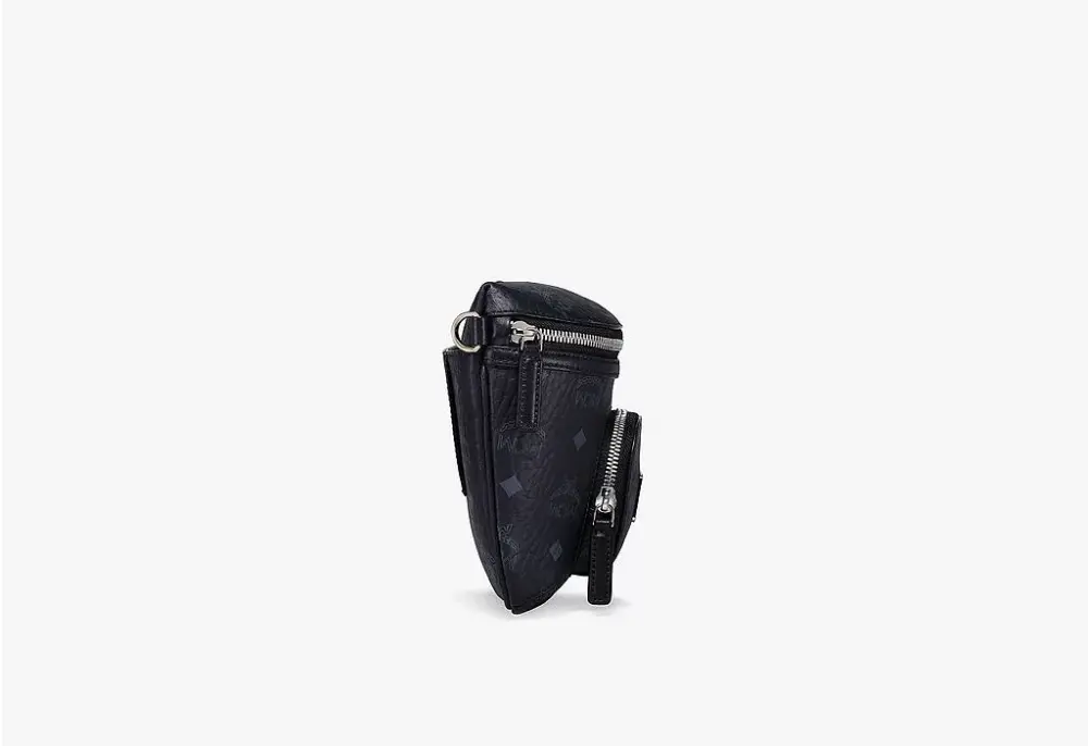 Alternative view of Túi MCM Small Klassik Crossbody In Visetos 'Black' MMRBSKC07BK001