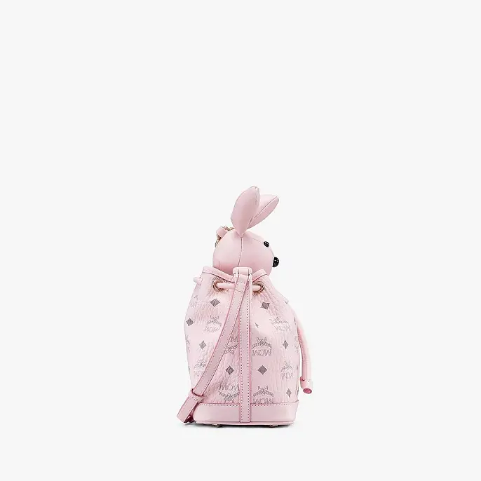 Túi MCM Zoo Rabbit Drawstring Bag 'Pink' MWDAAXL03QH001 - Ảnh 4
