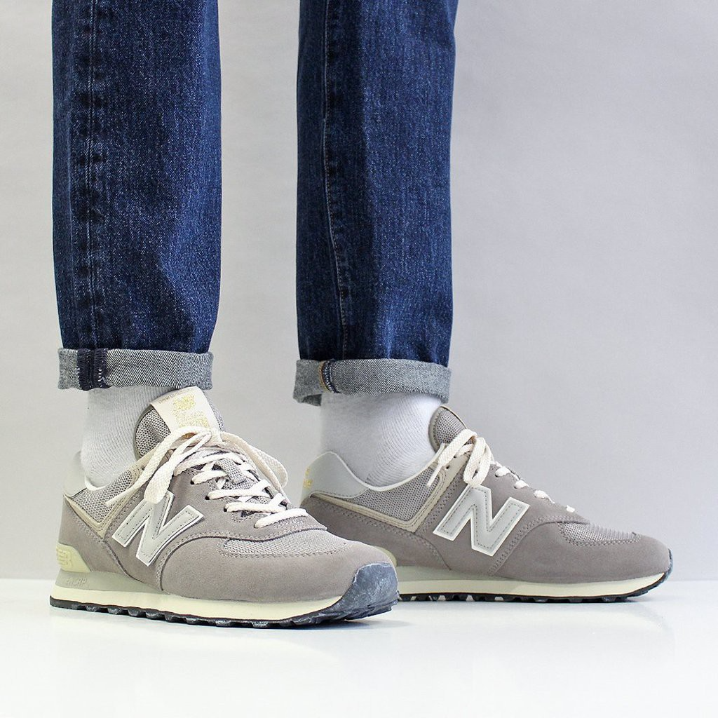 Giày New Balance 574 Steel Grey ML574GYG - Ảnh 4
