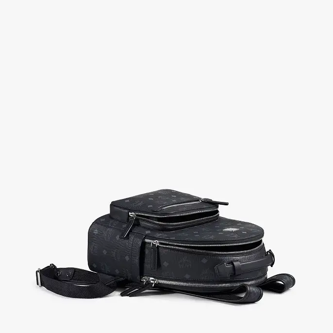 Balo MCM Stark Backpack Visetos 'Black' MMKAAVE08BK001 - Ảnh 3