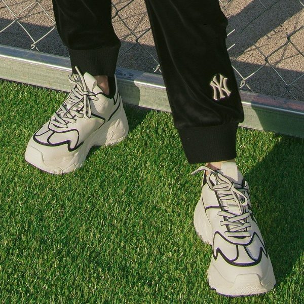 Giày MLB Big Ball Chunky NY 'White Black Line' 3ASHCLS2N-50BKS - Ảnh 6