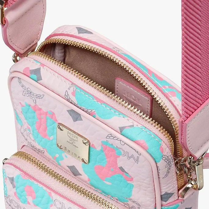 Túi MCM Tech Crossbody Floral Leopard 'Pink Blue' MMRASLF01QI001 - Ảnh 4