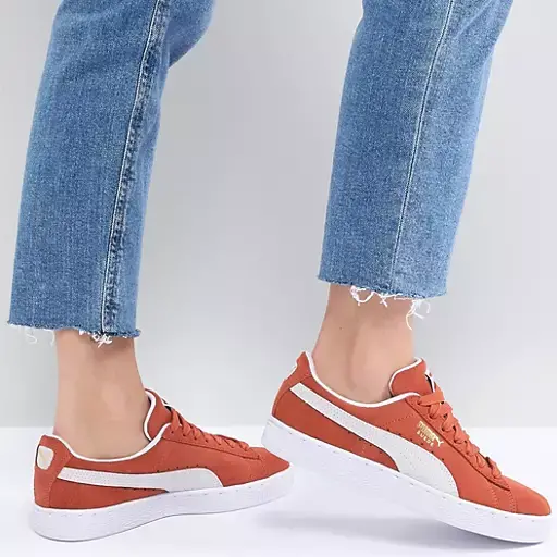Alternative view of Giày Puma Suede 'Orange White' 365073-15