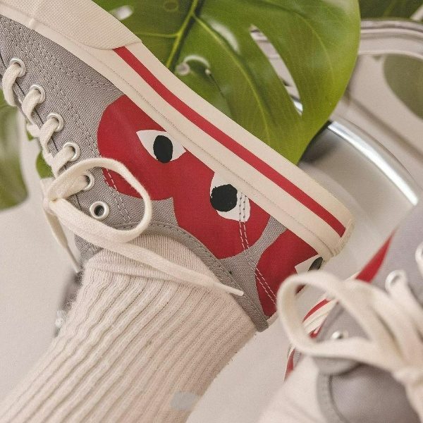 Giày Converse CDG PLAY x Jack Purcell Drizzle 'Red' 171260C - Ảnh 4