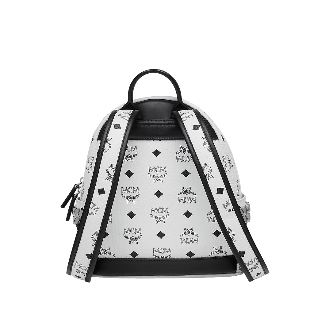 Balo MCM Stark Side Studs Backpack in Visetos MMK6SVE41WT001 - Ảnh 3