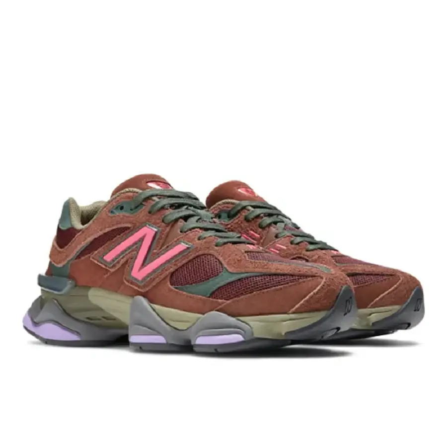 Giày New Balance 9060 'Rich Oak' Burgundy U9060BUR - Ảnh 4