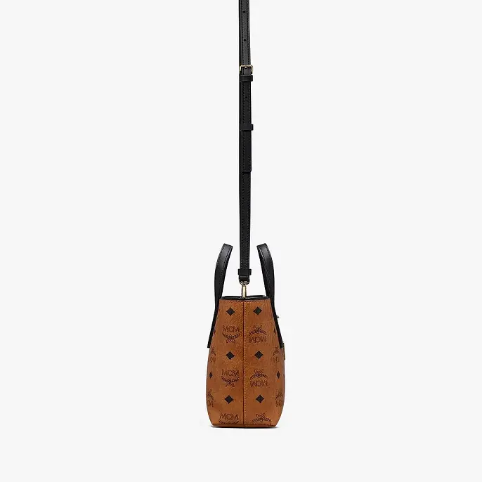 Túi MCM Anya Shopper Visetos Cognac 'Black' MWP9AVI78CO001 - Ảnh 4