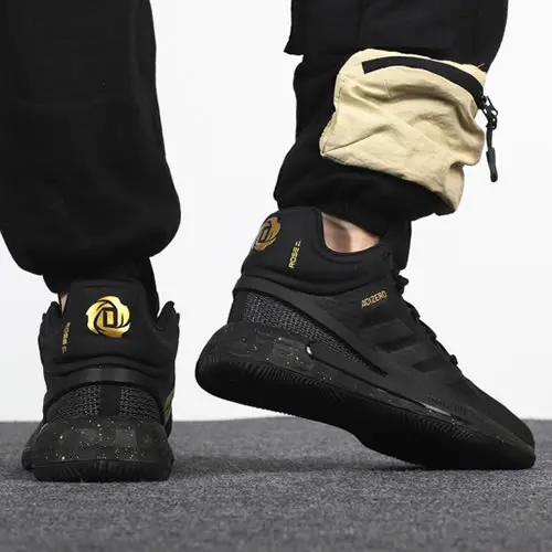 Giày Adidas D Rose 11 'Black Gold Metallic' FZ1544 - Ảnh 5