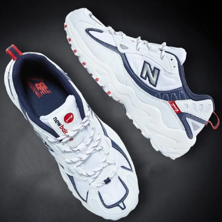 Giày New Balance 703 'White Blue' ML703CLC - Ảnh 4