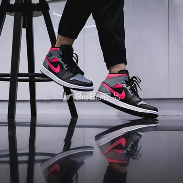 Giày Nike Air Jordan 1 Mid 'Pink Shadow' 554724-059 - Ảnh 6