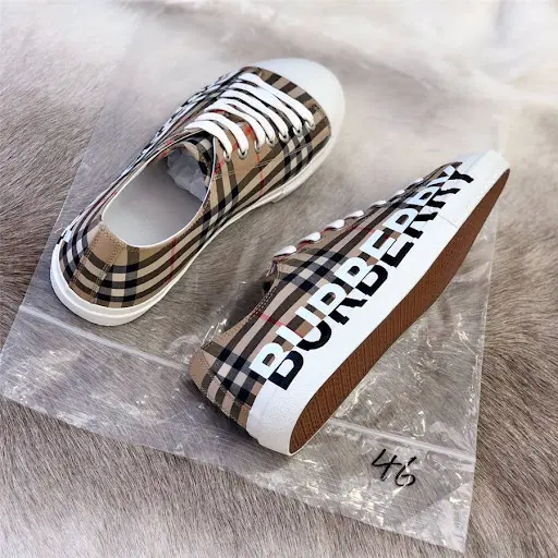 Giày Burberry Logo Print Vintage Check 80241491 - Ảnh 4