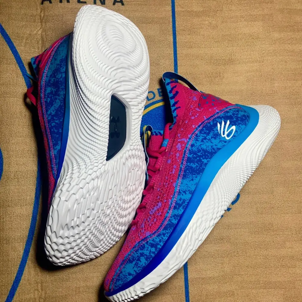 Giày Under Armour Curry Flow 8 GS 'Blue Pink' 3024695-603 - Ảnh 5