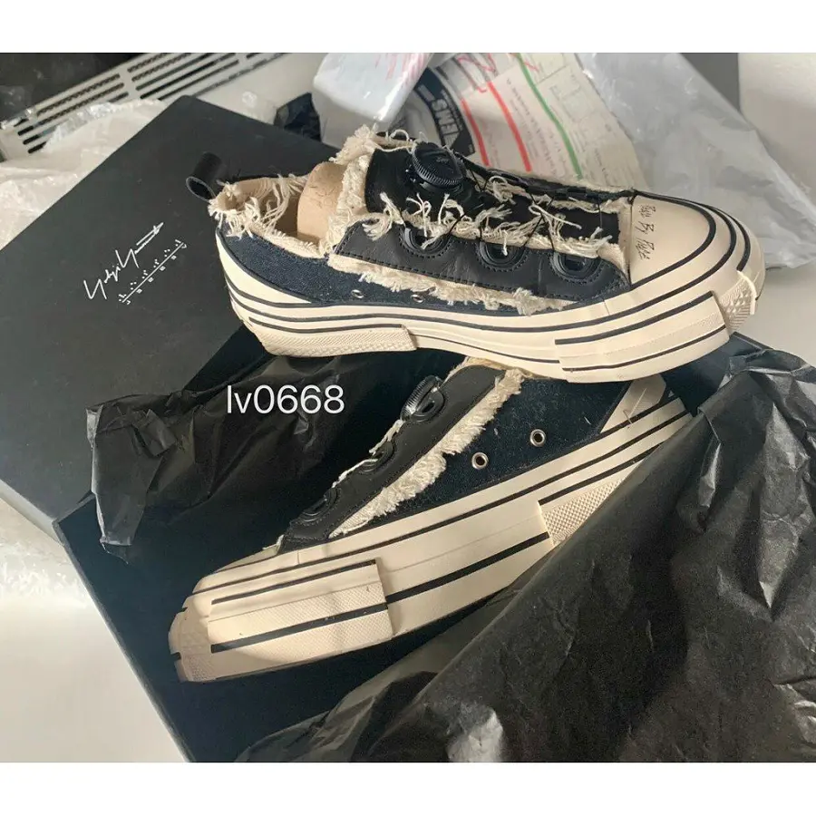 Giày XVESSEL G.O.P. Lows for Yohji Yamamoto O.G. Black HN-E15-056-1 - Ảnh 6