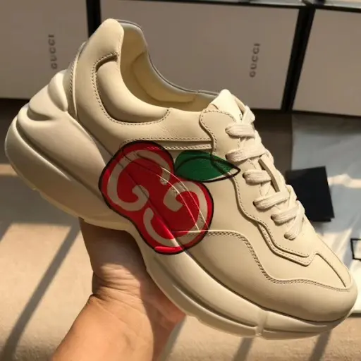 Giày Gucci Wmns Rhyton 'GG Apple Ivory' 609343-DRW00-9522 - Ảnh 5