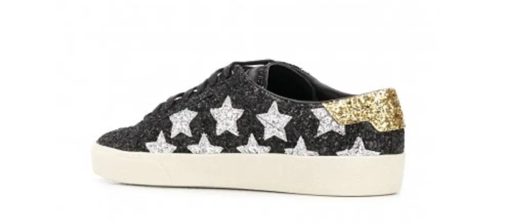 Alternative view of Giày Saint Laurent Court Classic Glitter Black 6033531G070